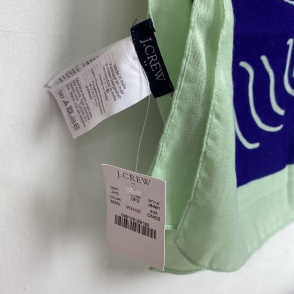 NWT J.Crew Factory Manhattan New York NY City Scarf Purple & Mint - Picture 6 of 7